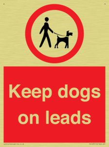 Keep dogs on leads